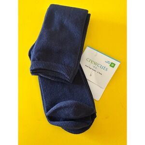 NEW Crewcuts Kids Navy Blue Knee High Socks 2 Pack Size Medium